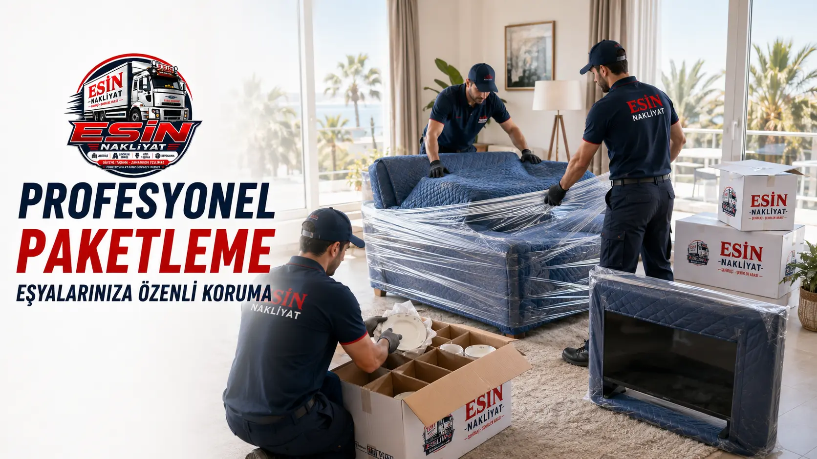 Esin Nakliyat — Profesyonel paketleme, eşyalarınıza özenli koruma